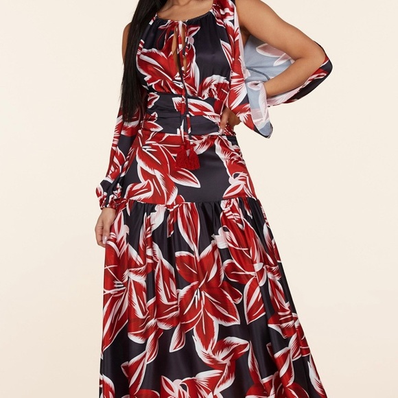 Maxi Dress by L’atiste Midnight Floral Holiday Dress - Picture 7 of 12